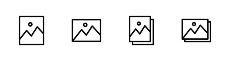 Picture icon set. image icon for web and mobile apps vector