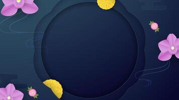 Elegant background with copy space for Loy Krathong Festival. vector