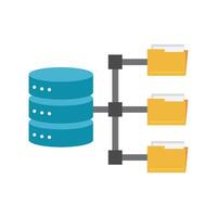 A file server with two files and a server vector