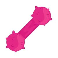 A pink toy with spikes on it vector