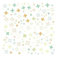 Geometric Soft Seamless Pattern Design Background with Pastel Color vector