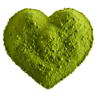 File powder green fine powder soft heart shape with subtle highlights Spices food and culinary png
