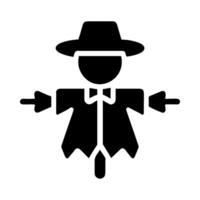 Scarecrow icon isolated on white background vector