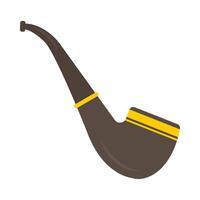 A pipe with a yellow band on it vector