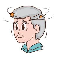 An illustration of a man with a star on his head vector
