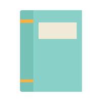 An open book with a blank page vector