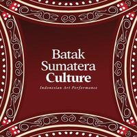 Indonesian Bataknese pattern idea for background vector