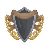 Heroic Shield and Ribbon vector