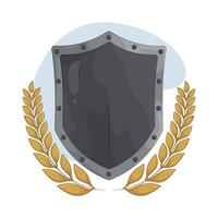 illustration of Victory Shield and Laurel vector