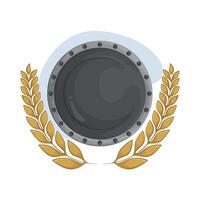 Shield with Laurel Wreath vector