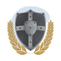 Laurel Wreath and Shield vector