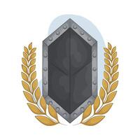 Royal Shield and Laurel vector