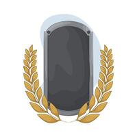 Laurel and Shield Design vector