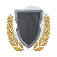 Laurel and Shield Design illustration vector