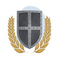 Shield with Triumphant Laurel vector