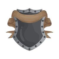Protective Shield with Ribbon vector