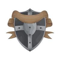illustration of Protective Shield with Ribbon vector