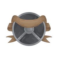 Elegant Shield and Ribbon illustration vector