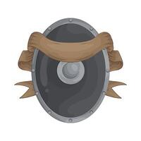 Bold Shield and Ribbon illustration vector