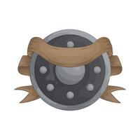 illustration of Bold Shield and Ribbon vector