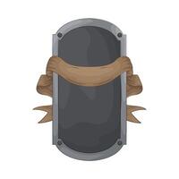 Shielded with Ribbon Banner illustration vector