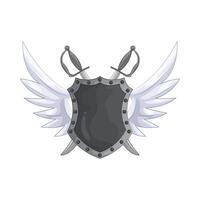 Ancient Shield and Sword illustration vector