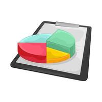 Interesting Statistical Pie Chart illustration vector
