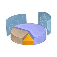 Percentage Distribution Pie Chart vector