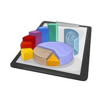 Pie Chart Data Visualization vector