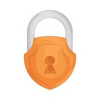 Padlock Key Safely Maintained vector