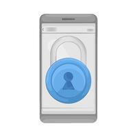 illustration of Secure Phone Lock vector