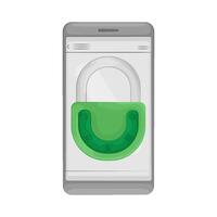 Secure Phone Lock vector