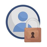 illustration of Account Secure vector