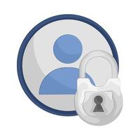 Account Secure illustration vector