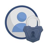 lock user illustration vector
