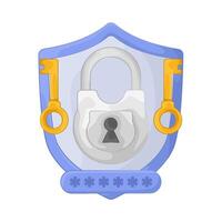 Password Security Lock illustration vector