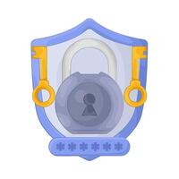 Secure Password Lock vector