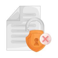 illustration of file security vector