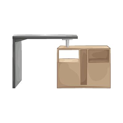Shiny Wooden Tables at the Bar illustration