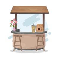 Drinks at the Bar Table vector