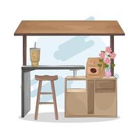 bar Table and Stools vector