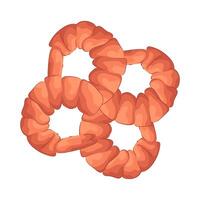 Clean Headless Shrimp vector