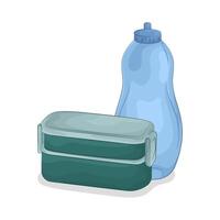 Set of Containers and Bottles illustration vector