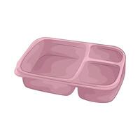 Lunch Box with Divider vector