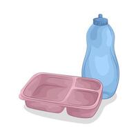 Set of Containers and Bottles vector