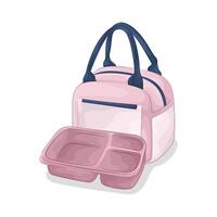 illustration of Lunch Box with Divider vector