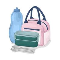 illustration of Bottles and Containers vector