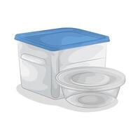 Food Container with Minimalist Design illustration vector
