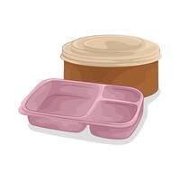 Practical Lunch Box vector