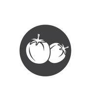 black tomato icon element design template vector